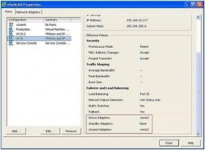 Panel Configuracion vSwitch 