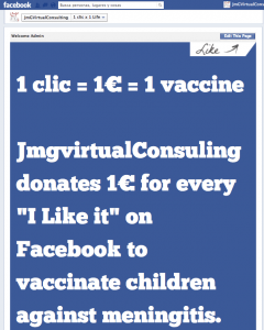 JmgvirtualConsulting, campaña contra la meningitis